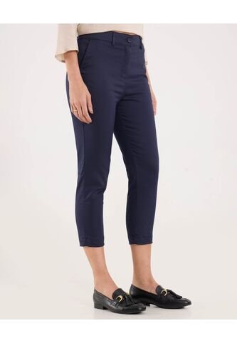 Pantalon Para Mujer Capri Color Azul  Marca Ostu #40070771 Ostu