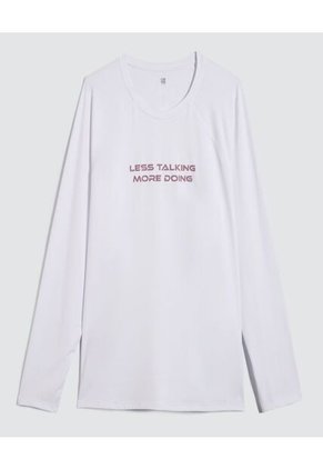 Camiseta Para Hombre Manga Larga Color Blanco Marca Ostu #60091380