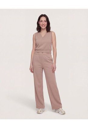 Chaleco Escote En V  Para Mujer Café Ostu