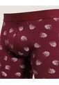 Boxer  Para Hombre Filete Medio Algodón Color Vino Marca Ostu #60000508 de Ostu