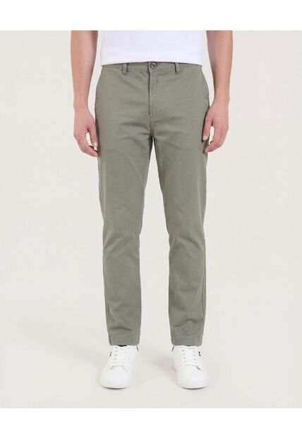 Pantalón  Para Hombre Chino Color Verde Marca Ostu #60070543