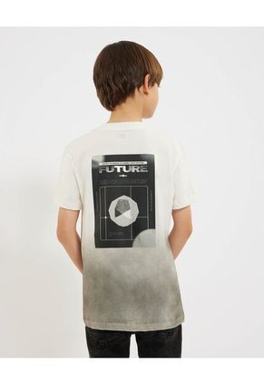 Camiseta Para Niño Manga Corta Cuello Redondo Color Negro Marca Ostu #80090234