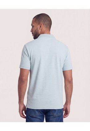 Polo Texturizada  Para Hombre Verde Ostu