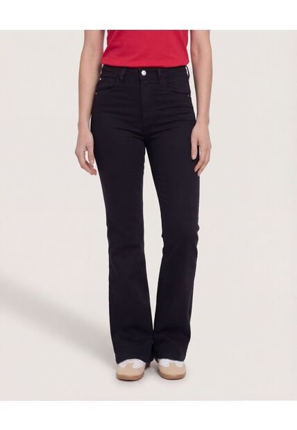 Jean Skinny Flare  Para Mujer Negro Ostu