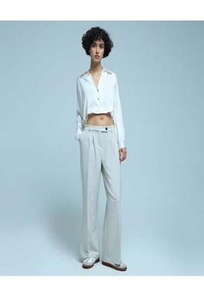 Camisa Para Mujer Manga Larga Color Crudo Marca Ostu #40010200