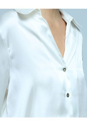 Camisa Para Mujer Manga Larga Color Crudo Marca Ostu #40010200