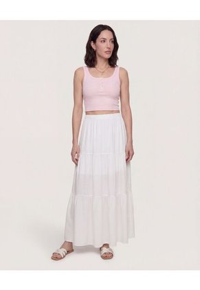 Falda Bloques  Para Mujer Crudo Ostu