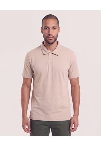 Polo Con Broches  Para Hombre Camel Ostu Ostu