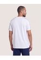 Camiseta Texturizada Contraste  Para Hombre Blanco Ostu de Ostu