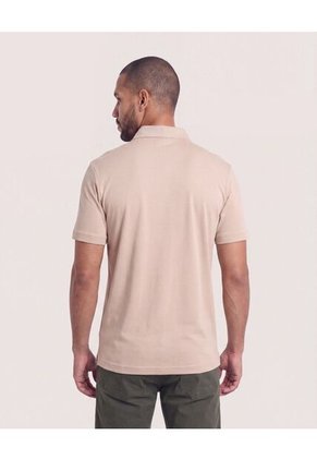 Polo Con Broches  Para Hombre Camel Ostu