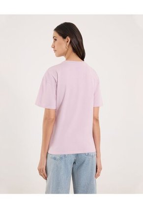 Camiseta Para Mujer Manga Corta Cuello Redondo Color Rosa Marca Ostu #40092686