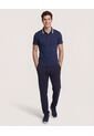 Polo  Para Hombre Cuello Tejido Sin Bolsillo Color Azul Marca Ostu #60110901 de Ostu