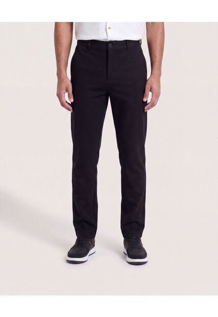 Pantalón Formal Recto  Para Hombre Negro Ostu