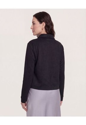 Chaqueta Desestructurada  Para Mujer Negro Ostu