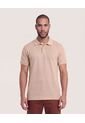 Polo Texturizada Manga Corta  Para Hombre Café Ostu de Ostu