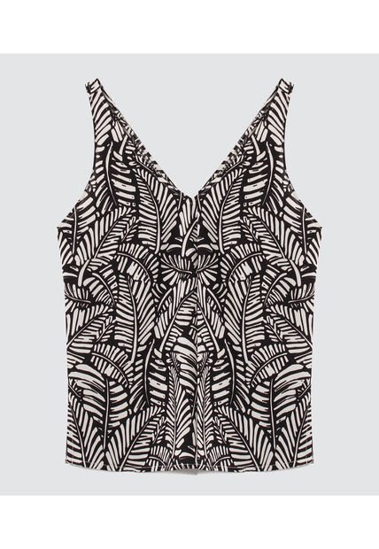Blusa Para Mujer Manga Sisa Color Negro Marca Ostu #40120996