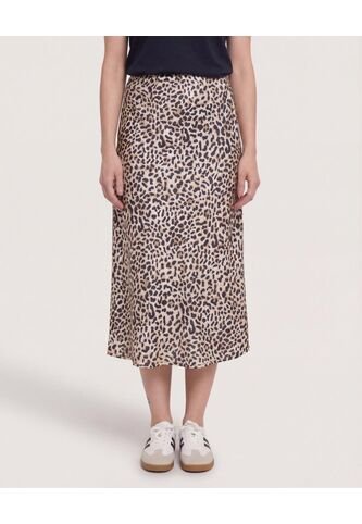 Falda Estampada  Para Mujer Negro Ostu Ostu