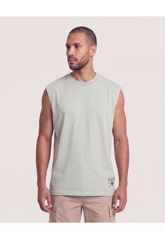 Camiseta Sin Mangas Screen  Para Hombre Gris Ostu Ostu