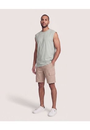 Camiseta Sin Mangas Screen  Para Hombre Gris Ostu