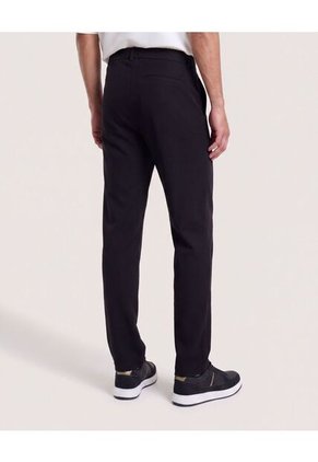 Pantalón Formal Recto  Para Hombre Negro Ostu