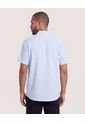 Camisa Resort De Manga Corta  Para Hombre Azul Ostu de Ostu