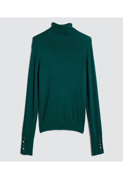 Saco Para Mujer Cuello Alto O Cuello Tortuga Color Verde  Marca Ostu #40330076