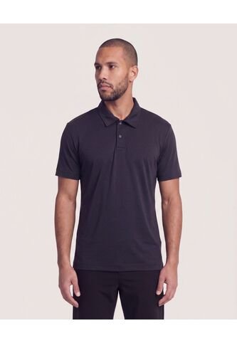 Polo Con Broches  Para Hombre Negro Ostu Ostu