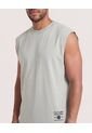 Camiseta Sin Mangas Screen  Para Hombre Gris Ostu de Ostu
