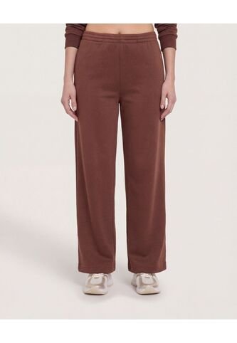 Pantalón Wide Leg  Para Mujer Café Ostu Ostu