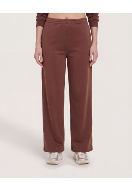 Pantalón Wide Leg  Para Mujer Café Ostu