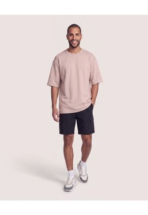 Camiseta Oversize  Para Hombre Arena Ostu