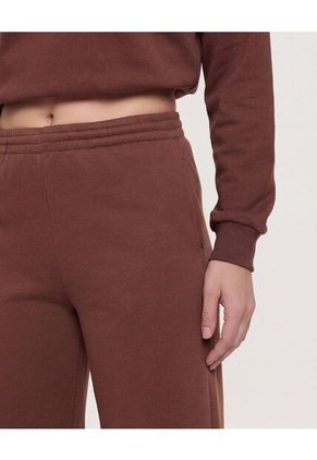 Pantalón Wide Leg  Para Mujer Café Ostu