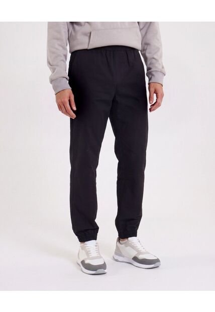 Jogger Texturizado  Para Hombre Negro Ostu