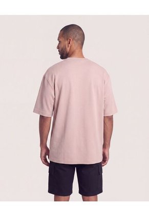 Camiseta Oversize  Para Hombre Arena Ostu