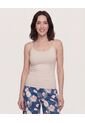 Top Básico De Tiras  Para Mujer Beige Ostu de Ostu
