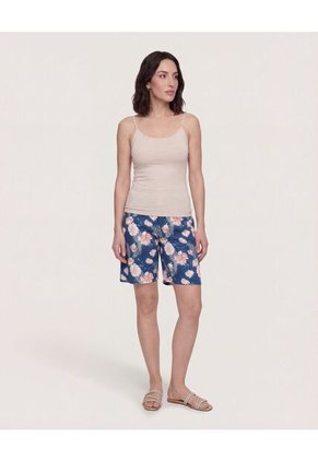 Top Básico De Tiras  Para Mujer Beige Ostu