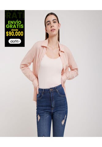 Camiseta Para Mujer Manga Sisa Color Rosado  Marca Ostu #40091547 Ostu