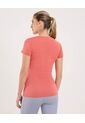 Camiseta Para Mujer Manga Corta Cuello Redondo Color Coral Marca Ostu #40092541 de Ostu