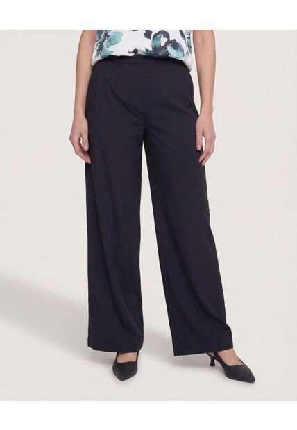 Pantalón Con Prenses  Para Mujer Negro Ostu