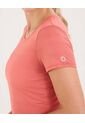 Camiseta Para Mujer Manga Corta Cuello Redondo Color Coral Marca Ostu #40092541 de Ostu