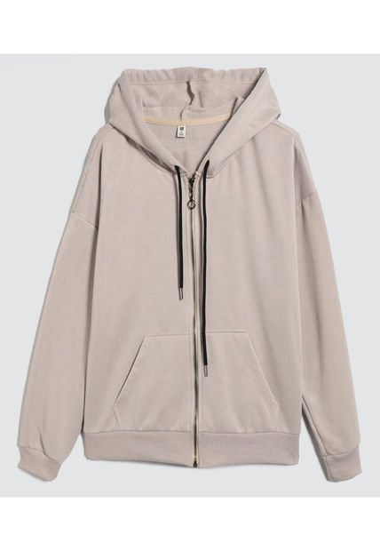 Buzo Para Mujer Zipper Color Beige Marca Ostu #40060348
