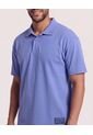 Polo Oversize Con Cuello Clásico  Para Hombre Azul Ostu de Ostu