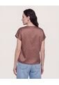 Blusa Con Escote En V  Para Mujer Café Ostu de Ostu