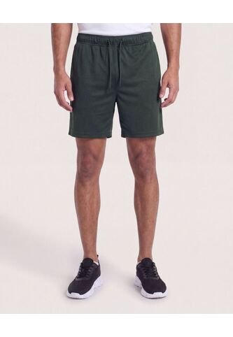 Bermuda Unicolor Con Cordón  Para Hombre Verde Ostu Ostu