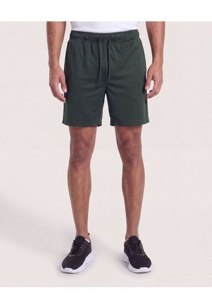 Bermuda Unicolor Con Cordón  Para Hombre Verde Ostu