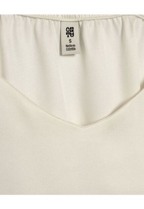 Blusa Para Mujer Manga Sisa Color Blanco Marca Ostu #40120966