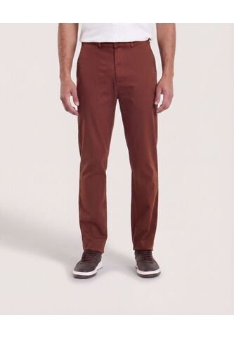 Pantalón Basico Chino  Para Hombre Café Ostu Ostu