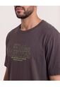 Camiseta Regular Estampado Hidden  Para Hombre Café Ostu de Ostu
