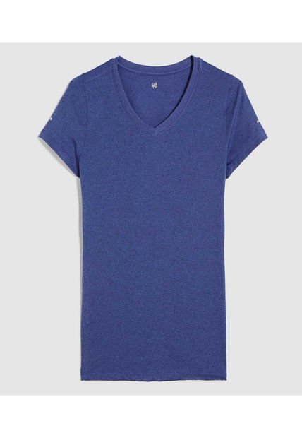 Camiseta Para Mujer Manga Corta Color Azul  Marca Ostu #40092184