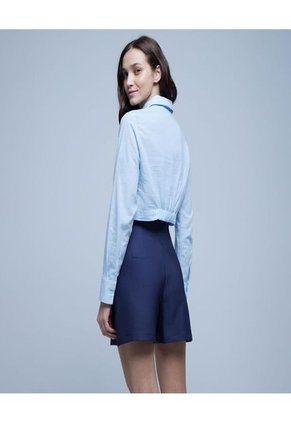 Camisa Para Mujer Manga Larga Color Azul  Marca Ostu #40010173